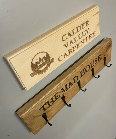 Solid Oak Key Hook Rack