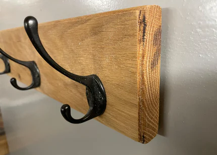 Solid Oak Coat Rack