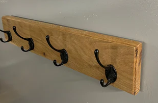 Solid Oak Coat Rack