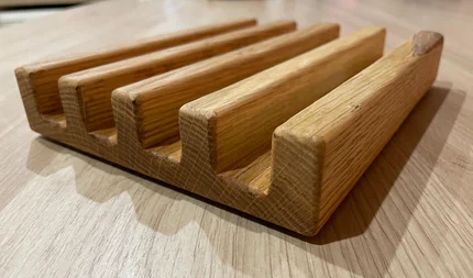 Solid Oak Toast / Bagel Rack