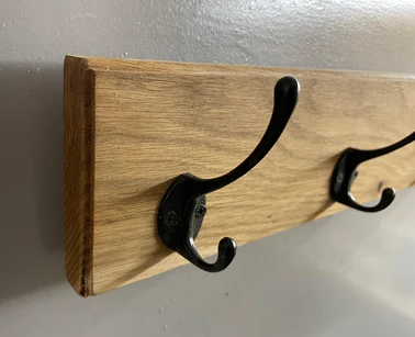 Solid Oak Coat Rack